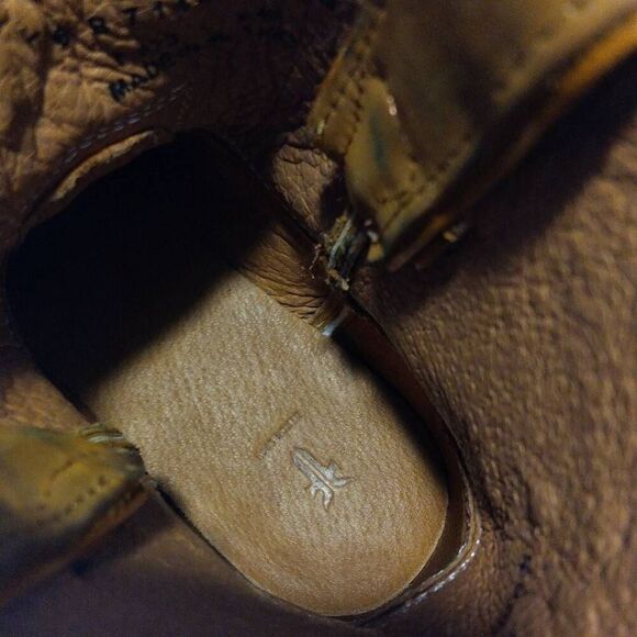 Frye Boots Billy Short Cognac Cowgirl Boots Women's Size 6 - Picture 12 of 14